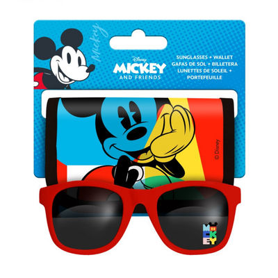 ZTR Børn Pung & Solbriller Disney Musse Mickey Sort & Rød