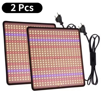 Lámpara LED de espectro completo para cultivo de plantas, 2 uds., AC85-240V, 1200W, para cultivo en interiores, luz de crecimiento para plantas