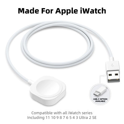 Cargador para Apple Watch, Cable de Carga Rápida Inalámbrico Magnético USB para iWatch 11 10 9 8 7 6 5 4 3 2 SE/2 Ultra, Cargador Portátil