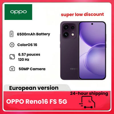 Teléfono Inteligente OPPO Reno16 FS 5G Desbloqueado, 8+512 GB, Cámara Selfie Ultra Gran Angular de 50 MP, Video 4K con Enfoque Automático, Pantalla de 6.57 Pulgadas y 120 Hz, IP69K (sin Cargador)