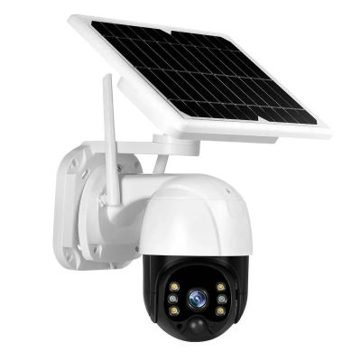 Cámara de Vigilancia WiFi Solar – Sistema de Seguridad para Hogar, Oficina, Bebés y Mascotas, Batería 18650 3200 mAh, Ángulo de Visión 90°, Envío desde España