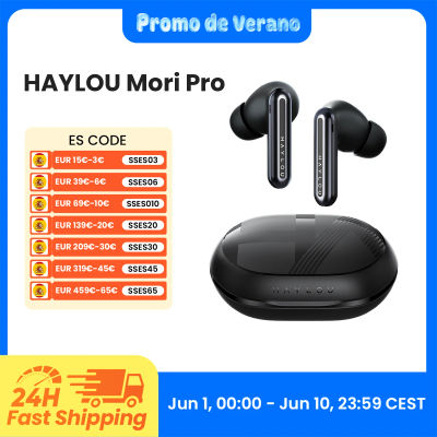 HAYLOU Mori Pro auriculares inalámbricos con Bluetooth 5,4, dispositivo de audio con cancelación activa de ruido, 43dB, ANC, 6 m