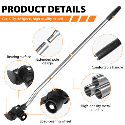 Juego de Herramientas para Mover Muebles Fácilmente, Resistentes, 360° ° Carro de transporte con ruedas y bloques elevadores para refrigerador, sofá y cama