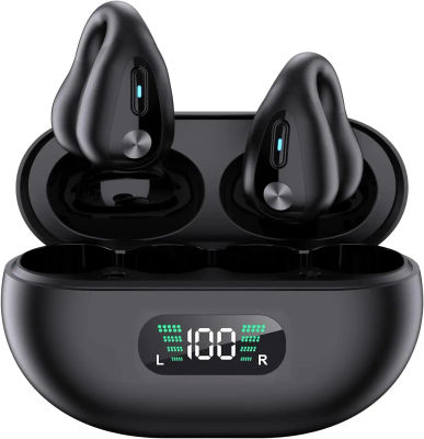 2026 new uriculares Bluetooth Inalámbricos, Audífonos de Oreja Abierta, Clip para Orejas, 4,5g Ultraligeros,Bluetooth 5.49, Audio Direccional,45h Autonomía, iOS y Android,Ideal para Llamadas,Oficina y