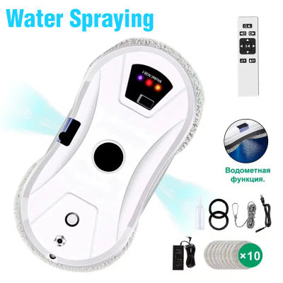 Robot de Limpieza de Ventanas con Pulverización Automática de Agua, 5600pa de Succión Potente, Navegación Inteligente con Control Remoto