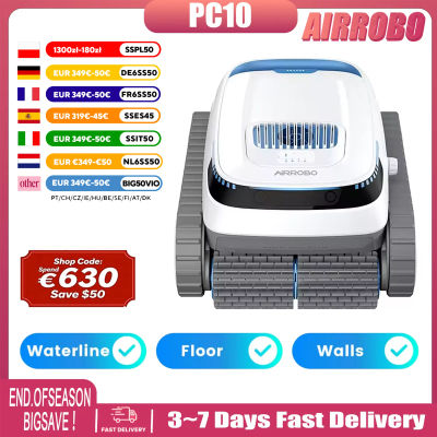 AIRROBO PC10: Robot Aspirador de Piscina con Navegación Inteligente, 120 Minutos de Duración de Funcionamiento y Función de Escalada de Paredes