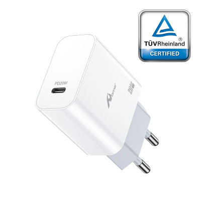 Cargador USB-C PD 20W GaN de Carga Rápida para Móvil