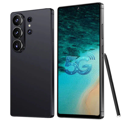 Teléfono Inteligente 26S Ultra Desbloqueado, Teléfono Celular Android 5G con 8GB+256GB de Almacenamiento, Pantalla de 6.6 Pulgadas, Lápiz Óptico, GPS, Doble SIM, Carga Rápida, Teléfono Ideal para