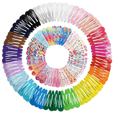 50 Uds. Pinzas para el cabello a presión Color caramelo brillante 2 pulgadas antideslizantes horquillas de Metal pasadores accesorios para bebés niñas niños pequeños