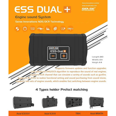 RC Car Sense ESS-ONE ESS-DUAL 2 altavoces simulador de sonido del motor para Axial SCX10 II WRAITH ARRMA LOSI KYOSHO