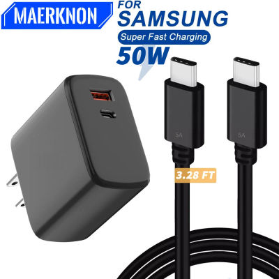 Cargador USB tipo C Original, adaptador de carga rápida PD de 50W para Samsung S23 Ultra Huawei, cargador de teléfono iPhone, enchufe de carga rápida 3,0