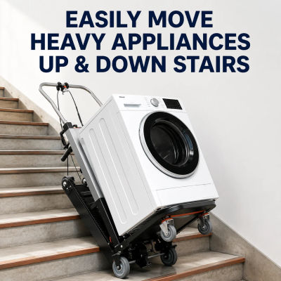 Máquina Eléctrica para Subir Escaleras – Carro Plegable Motorizado para Transporte y Entrega de Muebles Pesados en la UE