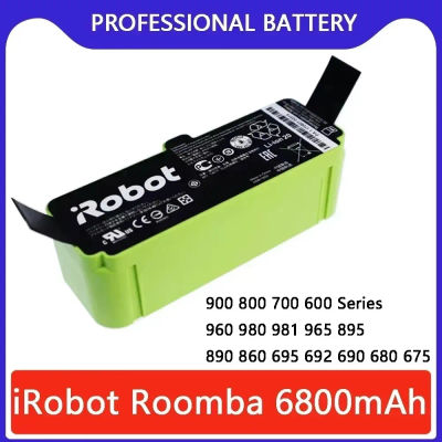 Batería de 14.4V 5200/12800mAh para IRobot Roomba, Serie 600 700 800 900, Aspiradora IRobot Roomba 655 780 805 890 960, Repuesto