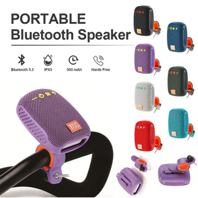 Altavoz Bluetooth TG392 para bicicleta al aire libre, caja de sonido inalámbrica portátil, altavoz de manillar recargable, Altavoz Bluetooth resistente al agua