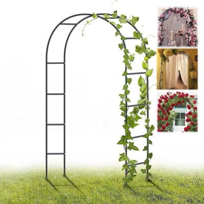 ARCO DE JARDÍN 140×38×240 cm – Soporte para plantas trepadoras, estructura metálica resistente, ideal para bodas, decoración exterior, entrada de jardín y eventos