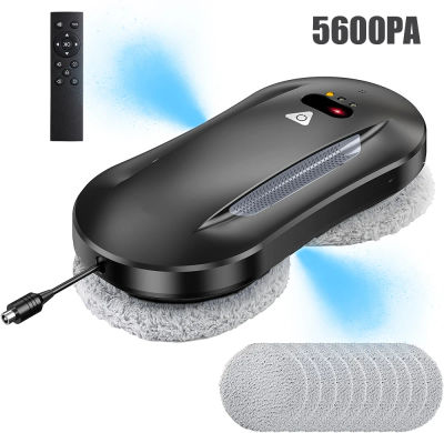 Aspiradora ultrafina de 5600PA, Robot limpiador de ventanas con Control remoto, Robot eléctrico de limpieza de ventanas de vidrio para el hogar