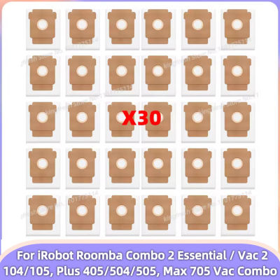 Bolsa de polvo compatible con (iRobot Roomba 104 / 105 Combo / Vac, Plus 405 / 504 / 505 / Max 705 Vac / Combo, Essential Vac 2 / Combo 2 Essential) Piezas de aspiradora