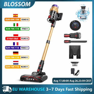 Aspiradora inalámbrica Blossom V18, aspiradora de varilla inalámbrica de 550W 45KPA 55 minutos con pantalla táctil, muy liviana de 6 libras