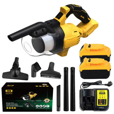 Aspiradora inalámbrica para construcción Industrial, aspirador de mano seco para el hogar, herramientas eléctricas recargables para Batería DeWalt de 20V