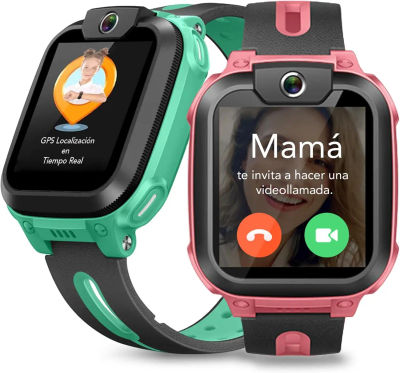 imoo Z1 Reloj Inteligente Niño 4G, Reloj Niño con Videollamada, Reloj GPS Niños con Llamada, Chat, SOS, Smartwatch Niños con Class Mode, Waterproof IPX8, Relojes Niña Watch -Verde