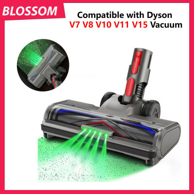 Cabezal de cepillo Blossom para aspiradora inalámbrica Dyson V7 V8 V10 V11 V15, cabezal de repuesto con luz LED