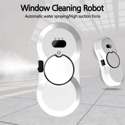 Robot Limpiacristales 5600Pa con Pulverización Automática, Anti-Caída, UPS 20min de Autonomía, Control Remoto, para Ventanas, Techos y Paredes de Vidrio