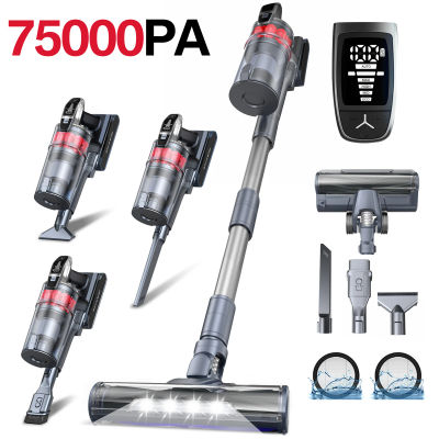 Aspiradora Inalámbrica Grenintol, 500W/75KPa, 60 Minutos, Filtros Lavables, 6 Etapas de Alta Eficiencia, Para Hogar/Cocina/Auto/Pelo de Mascotas