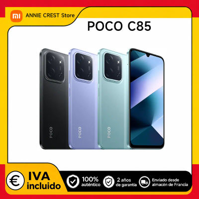 Teléfono Inteligente XIAOMI POCO C85 8+256 GB | Pantalla de 6.9 pulgadas y 120Hz, diseño delgado de 8mm, procesador MediaTek Helio G81-Ultra Octa-Core, cámara dual de 50MP con IA, batería de 6000