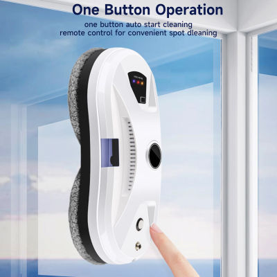Robot Limpiacristales Automático con Pulverizador de Agua, Robot Inteligente Eléctrico para Limpieza de Ventanas, Limpieza de Vidrios con Control Remoto