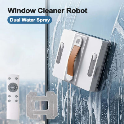 Robot Limpiacristales Cuadrado con Doble Pulverización de Agua, Control Remoto, Limpieza Profunda de Bordes, Planificación Inteligente para Hogares y Edificios Altos