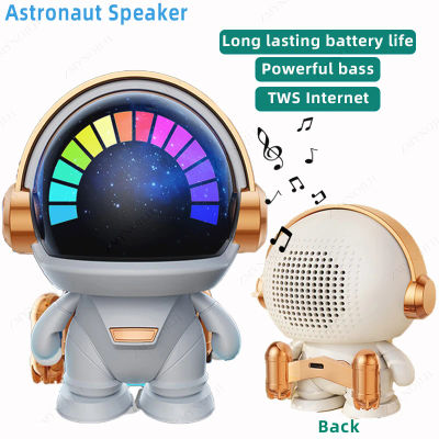 Altavoz inalámbrico con Bluetooth para exteriores, robot espacial con tecnología TWS, ideal para regalo, novedad