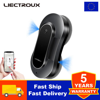 Robot limpiacristales Liectroux YW810,Pulverizador de agua bidireccional, ultrafino, Robot aspirador para ventanas, Lavacristales y limpiacristales eléctrico doméstico, Fregado en seco y húmedo, Ruta
