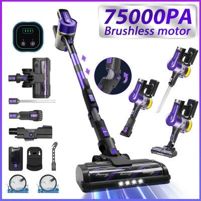 Aspiradora inalámbrica Grenintol S119 portátil | Succión Potente de 500W/75kPa | Ajuste de 3 Pasos de Flexión | Apto para mascotas