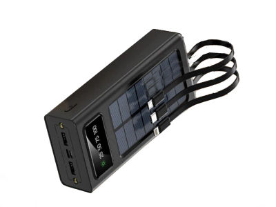 Cargador Solar Bateria Externa portátil Cargador Externo Powerbank Luz LED 3USB Carga Rápida compatible con Xiaomi Iphone y Samsung Envio Gratuito desde España