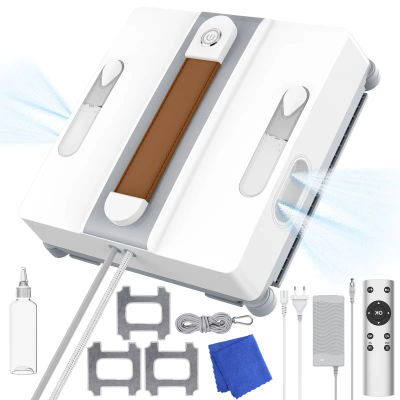 Robot Limpiacristales Automático de 3200 Pa, Eléctrico para el Hogar, Limpiador de Vidrios de Edificios Altos, Recargable Inteligente con Control Remoto y Succión Potente
