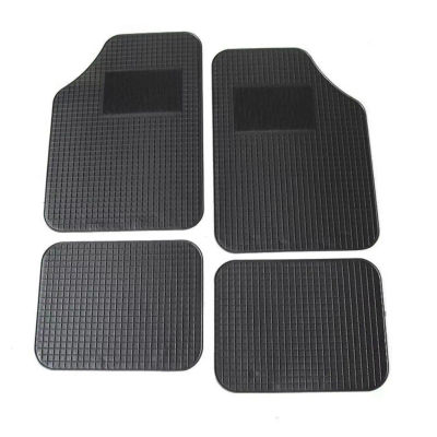 Juego de 4 Alfombrillas de goma Universales antideslizantes , lavables para coche. Alfombras de goma para vehiculos Universales