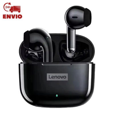 Lenovo auriculares inalámbricos LP40 Pro, con Bluetooth 5.1, 25 horas de reproducción, USB-C, carga rápida, control táctil de graves profundos, IPX5, impermeables, auriculares deportivos inalámbricos