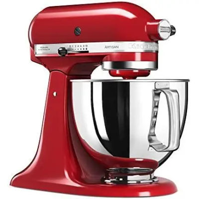 Kitchenaid 5ksm125 eer artisan 5ksm125eer-kitchen robot, 4.8 l bowl, red, 300 w, 4.8 liters, 52 decibels, kaiserrot