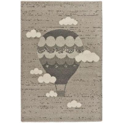 ATTICGO Alfombra de Interior Estilo Infantil en Gris - Cranberry 658 | 115X170 cm