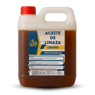 Aceite de Linaza Crudo BricoSalvaje Premium para Protección y Nutrición de Superficies de Madera: Protección Natural y Duradera para tus Muebles de Madera