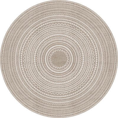 VINILIKO, Alfombra interior/exterior PVC Kamal redonda