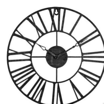 Factory Cuadros Reloj de Pared Vintage Metal Negro 37 Cm - Decoración Vintage