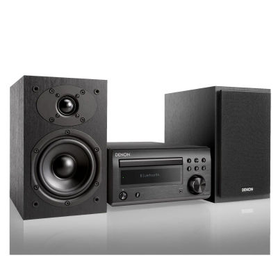 Denon dm-41 negro microcadena/sistema hi-fi con cd/bluetooth/sintonizador fm/am