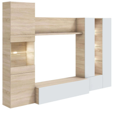 Mueble Modular Salón Comedor Essenttial con Led 260x165 cm