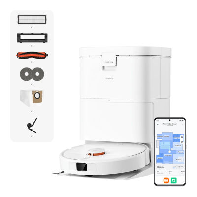 Oficial | Robot aspirador Xiaomi H50, Estación base multifuncional y autolimpiante, Todo en uno: lavado, fregado y recogida automática de polvo, potente succión de 10000 Pa, potente succión para