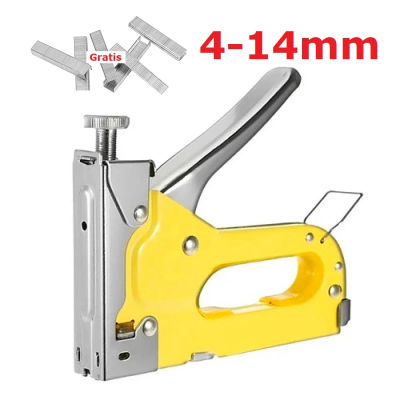 CM Grapadora para Carpintería | Pistola Grapadora Manual de Acero | Herramienta de Mano para Decoración de Interiores de Muebles | 4-14mm