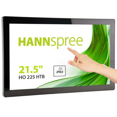 Monitor hanns 21,5" fhd vga hdmi vesa tactil 24/7 sin marco negro
