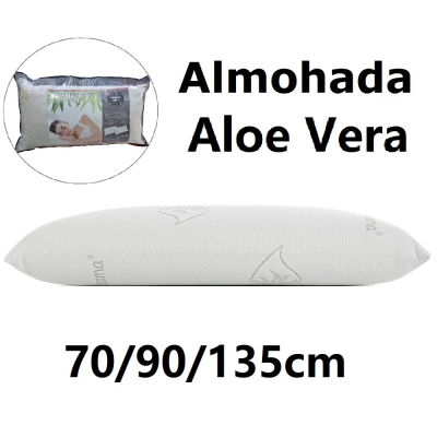 Almohada aloe vera FIBRA Y ESPUMA,Almohada de 70/90/135/150cm,ANCHO 40CM, antiácaro y antibacteriano, copos de aloe vera, almohada de fibra ESPUMA, ligera y hipoalergénica,cm,fespu