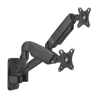 Aisens soporte de pared pro contrapeso giratorio e inclinable para monitor/tv 9kg (3 pivotes - 2 brazos) de 17-32 - color negro