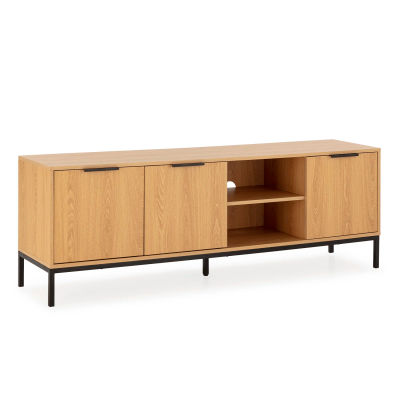 VS Venta-Stock Mueble Tv Auri 3 puertas color Roble
